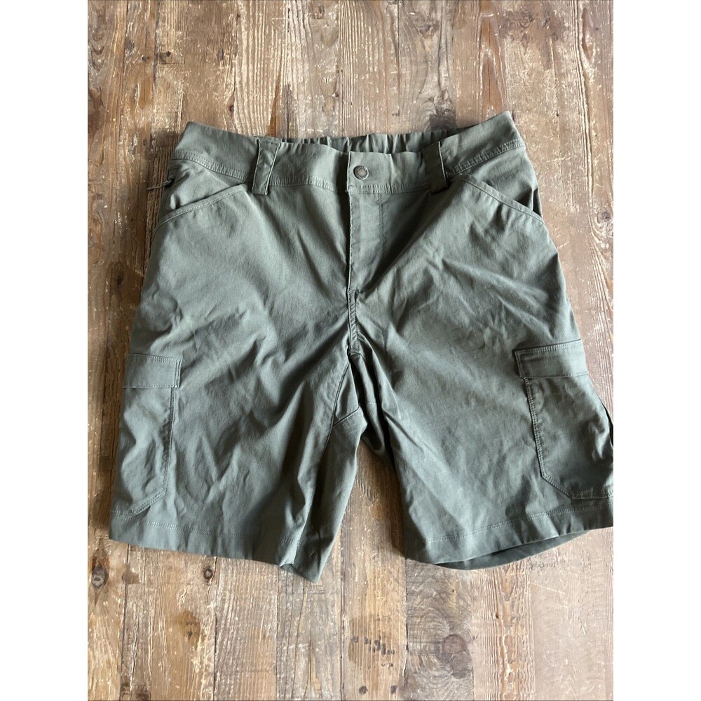 Duluth Trading Dry on the Fly Women’s 10” Olive Sage Green Hiking Shorts Sz 10